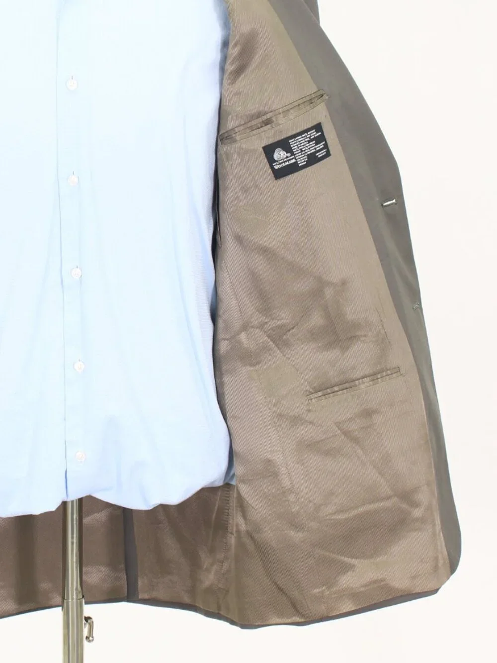 Stafford 44R 38x29 Gray Full Suit 2-Button Solid R937